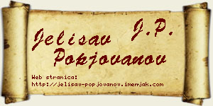 Jelisav Popjovanov vizit kartica